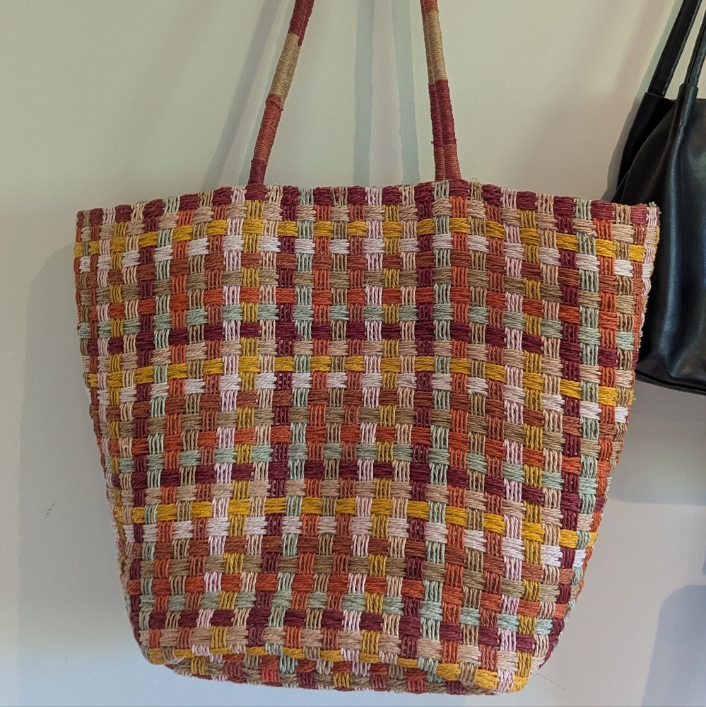 Zara Large Woven Beach Bag - Picture 4 of 8